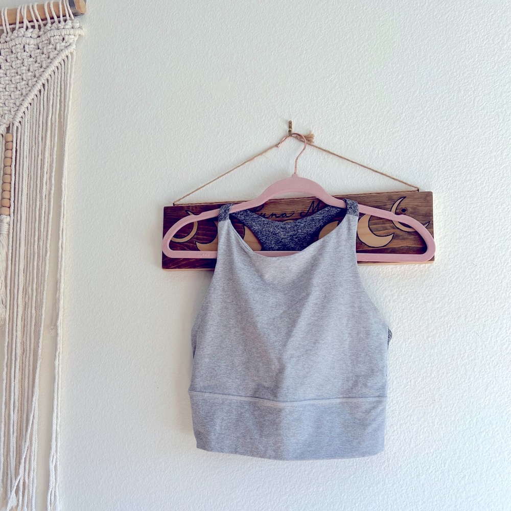 DYI High Neck Racerback gray colorblock